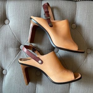 Coach Mackenzie Leather Mule Heels